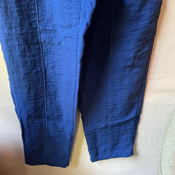 Habitat Women’s Rayon Pants Size Large Blue with Pockets & Front Seam Detail - Picture 10 of 11